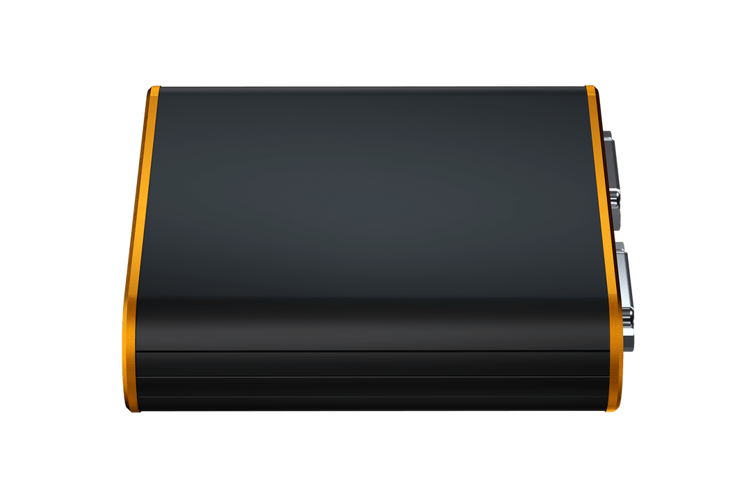 Rear port view of AutoTuner tool showing Ethernet, USB, and power ports