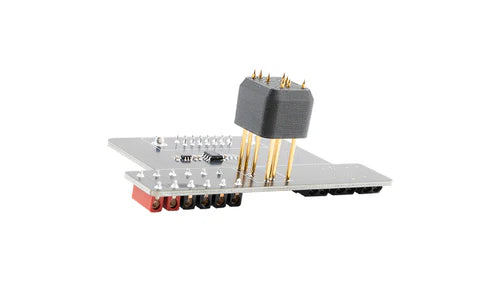 Electronic component on a white background