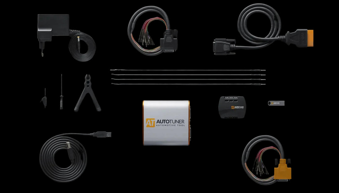 AutoTuner ECU and TCU tuning tool with full cable kit and accessories – available through ZenTune.