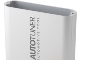 Front view of replacement AutoTuner aluminium case