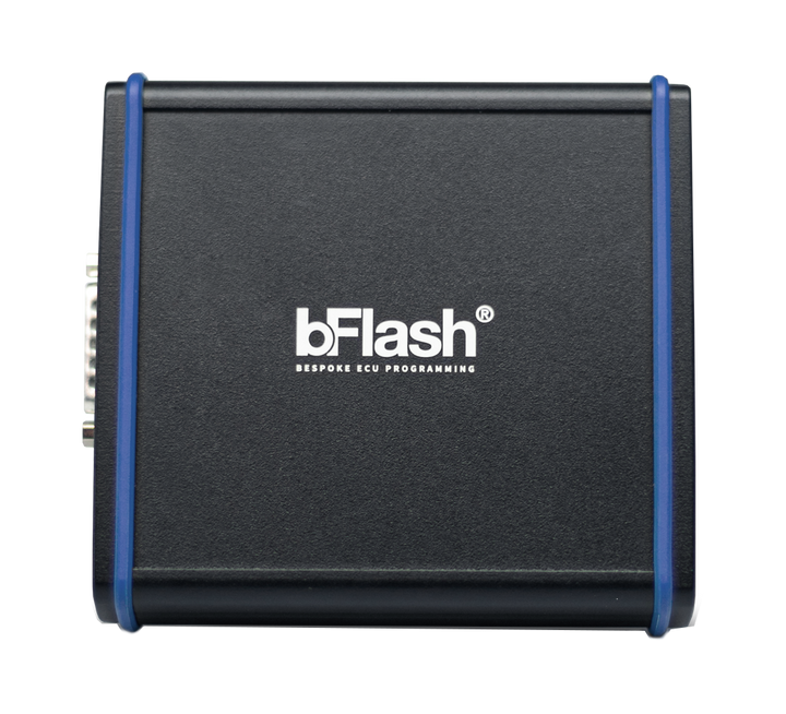 Close-up of B-Flash Master unit with branding on protective casing