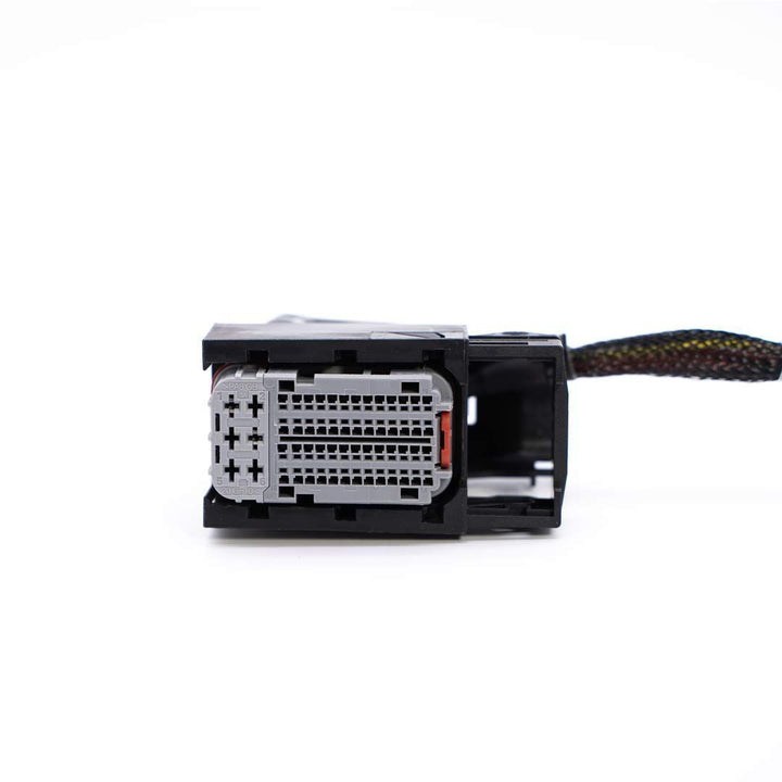 Car diagnostic tool with cable on a white background