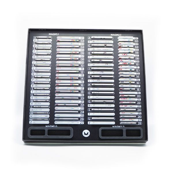 Coded ECU pinout cards for Magic Motorsport ECU Mask