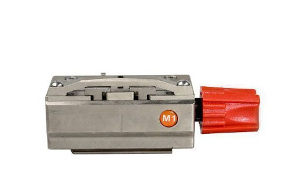 M1 ECU tuning vice fixture with red knob, used for secure BDM bench tuning and PCB alignment