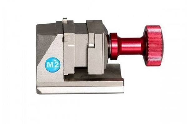 M2 red anodized vice clamp jig for ECU BDM bench tuning and secure PCB positioning