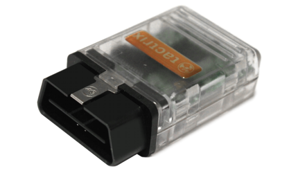 Alt text: Close-up of Openport 2.0 OBDII connector adapter