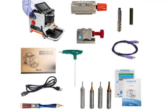 Full accessory kit for Xhorse CONDOR XC-MINI Plus key cutting machine