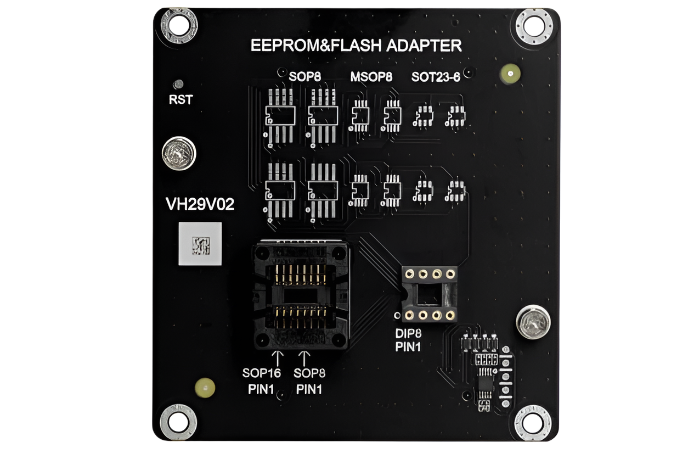 Front view of Xhorse Multi Prog Adapter for 8-pin chip programming