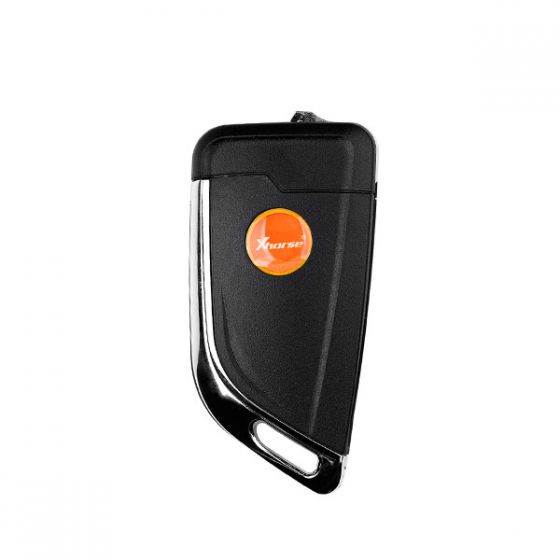 XKKF20EN Universal Remote โ Vertical Front View with Chrome Buttons