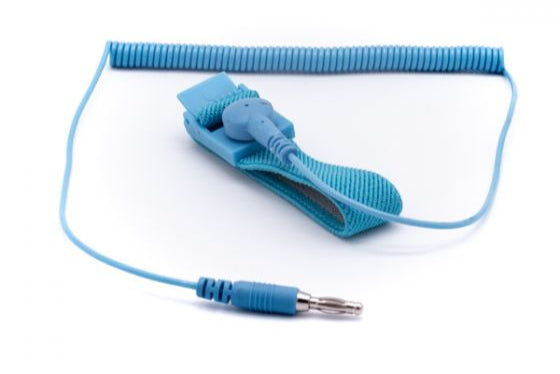 XHORSE Antistatic Wrist Band – Flat View with Coiled Cable and Plug

