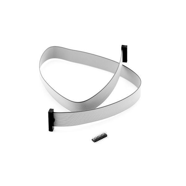 Short flat ribbon cable with dual-pin connectors for Flex tuning interface

