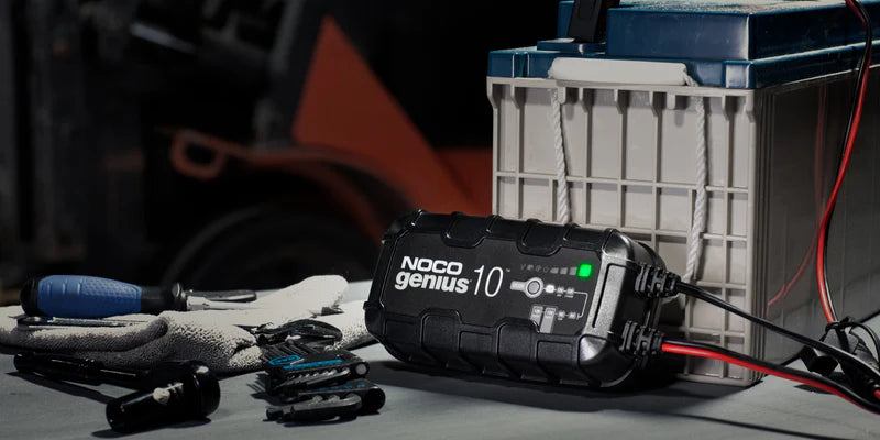Genius 10 Amp battery charger accessory for reliable charging and battery maintenance
