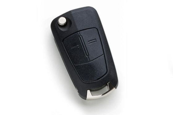 Silca Opel HU100AR02 Remote Key – Front View with Flip Blade Folded


