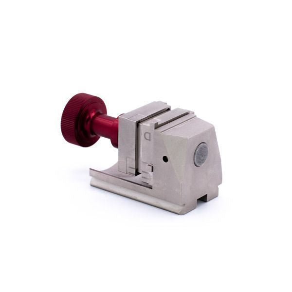 M2 red anodized ECU tuning bench clamp jig with vice for BDM and JTAG operations

