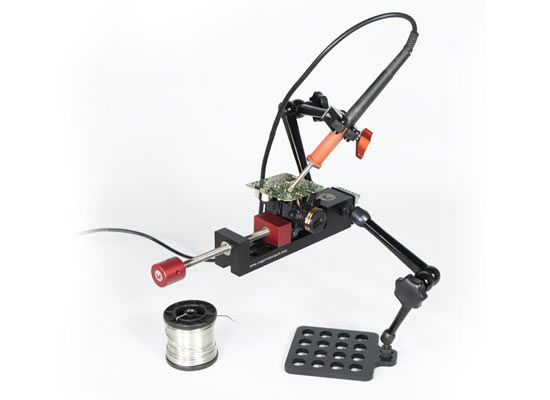 Internal view of the MAGBench Mini case with tool placement

