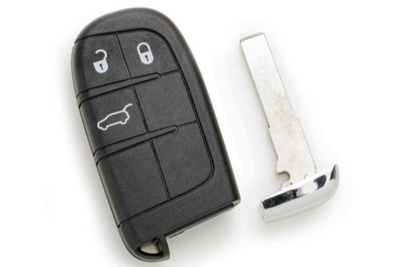 Silca SIP22P40 Jeep Proximity Key – Front View with Flip Blade Extended


