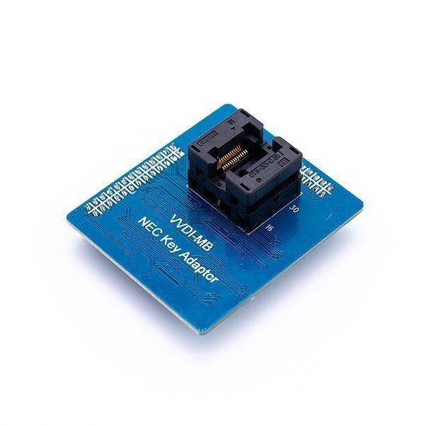 Blue VVDI MB NEC adapter board used for Mercedes-Benz key programming with VVDI MB Tool

