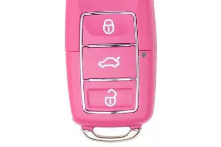 Xhorse XKB5 Pink Flip Remote – Front Button View

