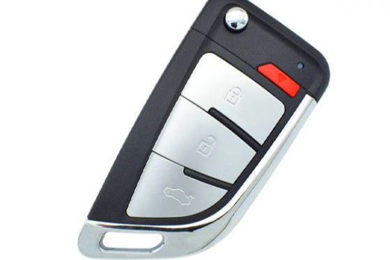 XKKF20EN Wire Remote – Flat Front View with 4 Buttons

