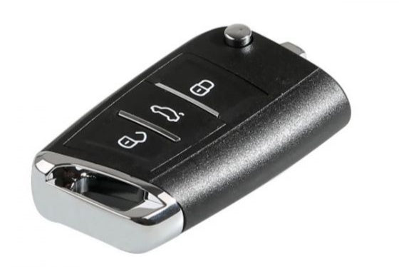Xhorse XKMQB1EN Flip Remote – Front Angle View with 3 Buttons


